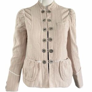 Marc Jacobs Light Beige Button-Up Blazer Cotton
Jacket Size: 8